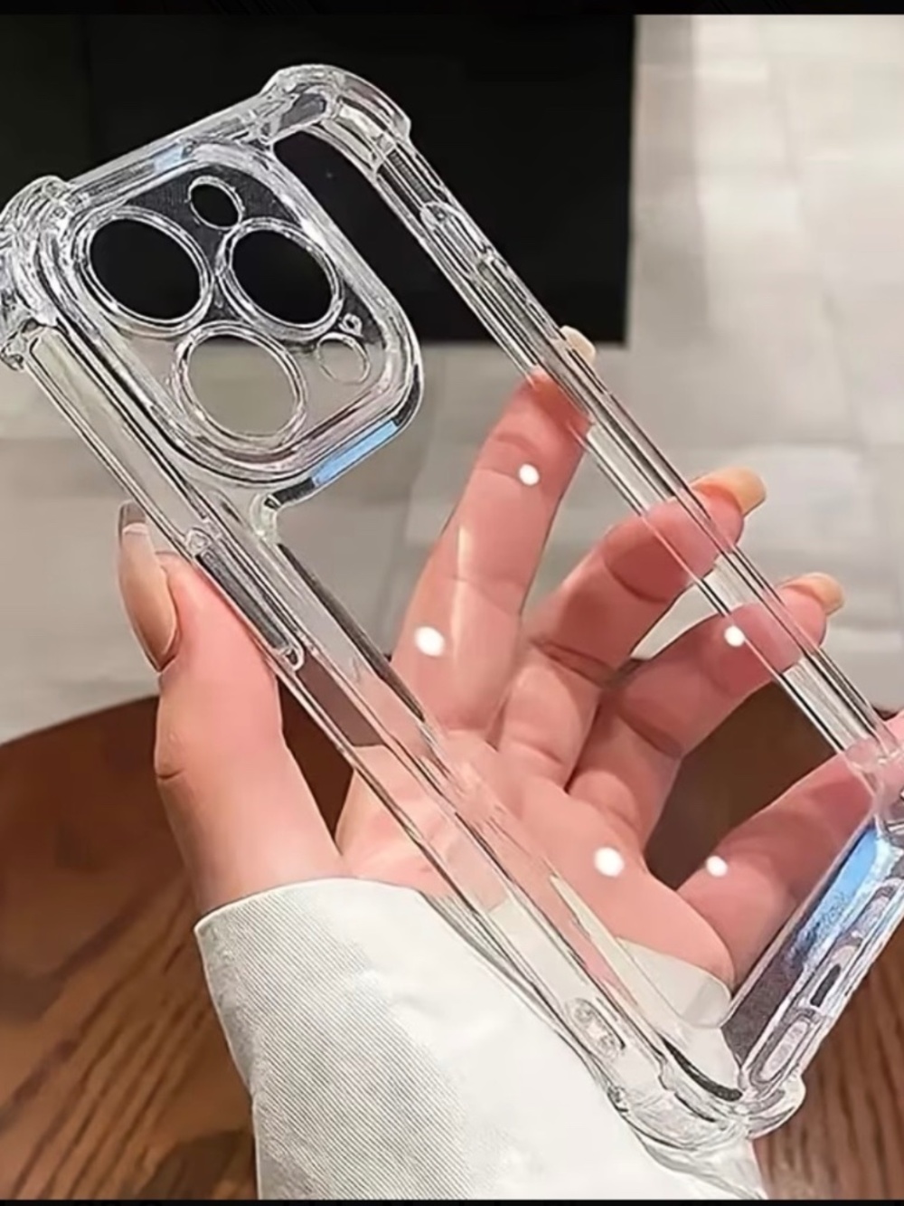 Phone Case - Luxury Transparent Shockproof Bumper Case for Iphone 17 16 15 14 13